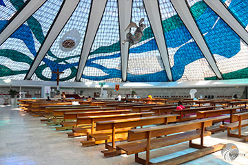 Brasília - Interior da Catedral Metropolitana
