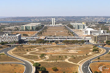 Brasília - Eixo Monumental Leste visto da torre