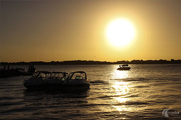 Porto Alegre - Usina do Gasômetro - Pôr-do-sol do lago Guaíba