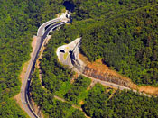 Rota do Sol - Vista aérea do Túnel da Reversão<br /><span>Crédito: portaldasestradas.com.br</span>
